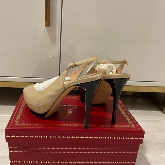 Authentic GIUSEPPE ZANOTTI sling back peep toe pump - Picture 4 of 10